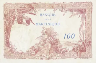 Martinique 100 Francs, 1932-1945 reverse