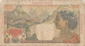 Martinique 100 Francs, 1947-1949 reverse