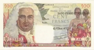 Saint-Pierre and Miquelon 100 Francs, 1950 image