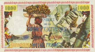 Guadeloupe 10 New, 1960 reverse