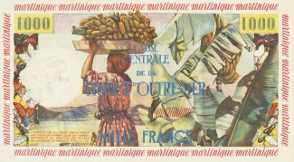 Martinique 10 New, 1960-1963 reverse