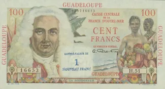 Guadeloupe 1 New, 1960 image