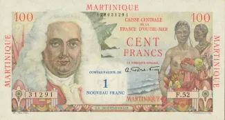 Martinique 1 New, 1960 image