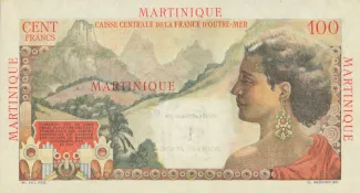 Martinique 1 New, 1960-1963 reverse