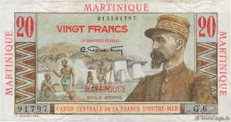 Martinique 20 Francs, 1947 image
