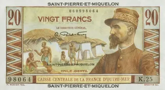 Saint-Pierre and Miquelon 20 Francs, 1950 image