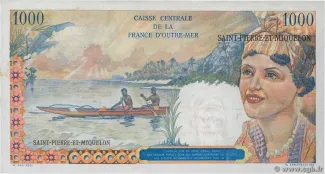Saint-Pierre and Miquelon 20 Nouveaux, 1964 reverse