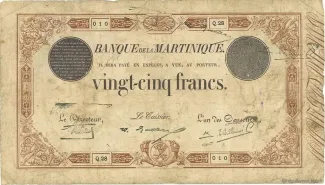 Martinique 25 Francs, 1922 image