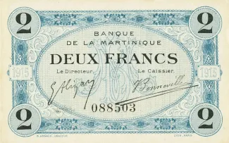 Martinique 2 Francs, 1915 image