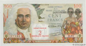 Saint-Pierre and Miquelon 2 Noveaux, 1961 image