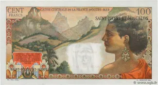 Saint-Pierre and Miquelon 2 Noveaux, 1961-1964 reverse