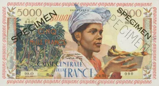 French Guiana 5.000 Francs, 1960 image