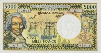 New Caledonia 5.000 Francs, 1982 image