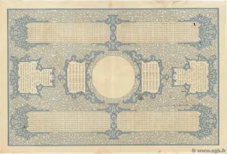New Caledonia 500 Francs, 1898 reverse