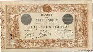 Martinique 500 Francs, 1905 image