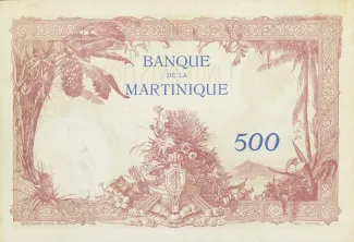 Martinique 500 Francs, 1932-1945 reverse