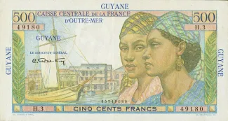 French Guiana 500 Francs, 1947 image