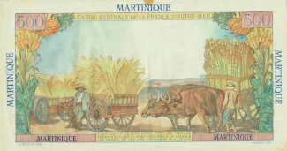 Martinique 500 Francs, 1947-1949 reverse