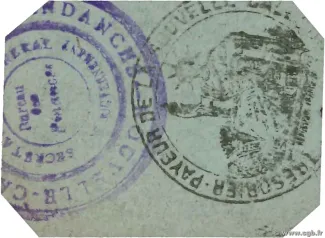 New Caledonia 50 Centimes, 1920-1923 reverse