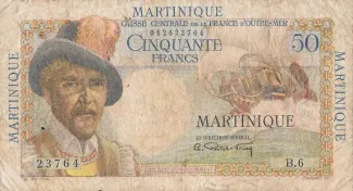 Martinique 50 Francs, 1947 image