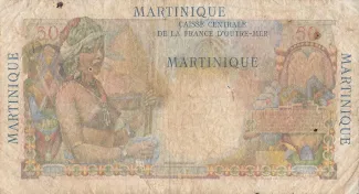 Martinique 50 Francs, 1947-1949 reverse