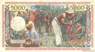 Martinique 50 New, 1960-1963 reverse