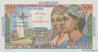 Guadeloupe 5 New, 1960 image
