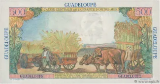 Guadeloupe 5 New, 1960 reverse