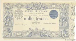 France 1.000 Francs, 1866 image