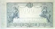 France 1.000 Francs, 1868 reverse