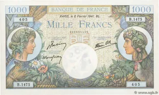 France 1.000 Francs, 1944 image
