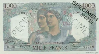 France 1.000 Francs, 1950 image