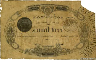 France 100 Francs, 1848-1856 reverse