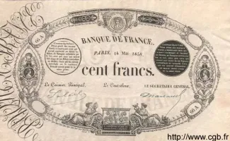 France 100 Francs, 1861 image