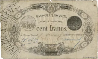 France 100 Francs, 1863 image