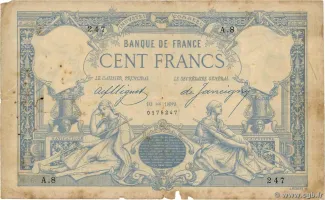France 100 Francs, 1888 image