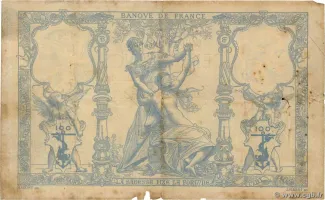 France 100 Francs, 1882-1888 reverse