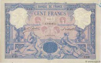 France 100 Francs, 1909 image