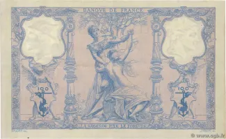 France 100 Francs, 1888-1909 reverse