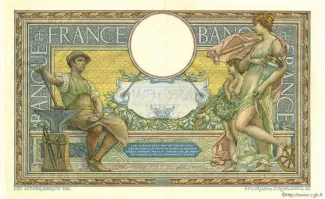 France 100 Francs, 1908-1909 reverse