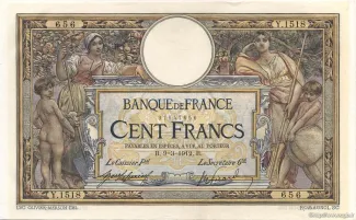 France 100 Francs, 1923 image