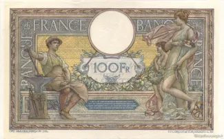 France 100 Francs, 1909-1923 reverse