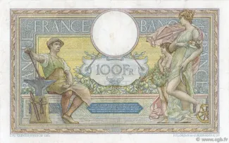 France 100 Francs, 1923-1937 reverse