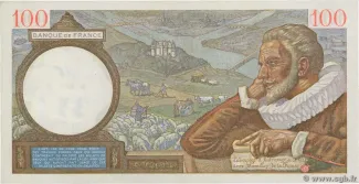 France 100 Francs, 1935-1942 reverse