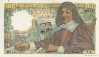 France 100 Francs, 1945 image