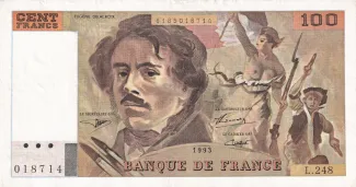 France 100 Francs, 1993 image