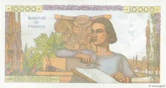 France 10 000, 1945-1956 reverse