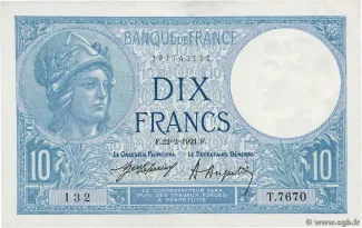 France 10 Francs, 1937 image