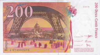 France 200 Francs, 1995-1999 reverse