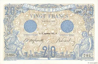 France 20 Francs, 1913 image